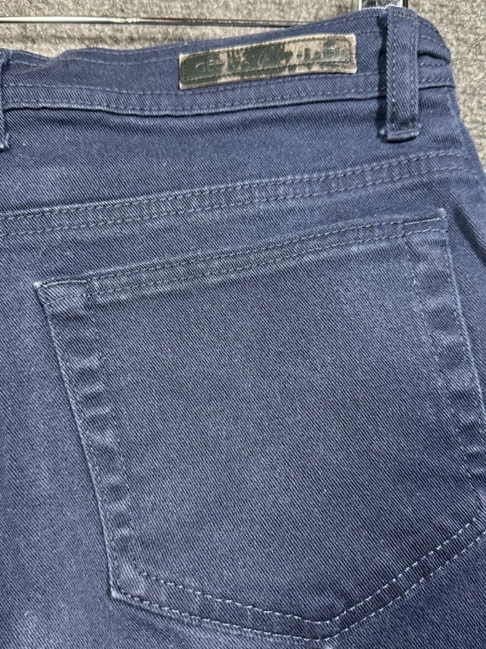 Gloria Vanderbilt Jeans Womens 10 Petite Ankle Straight Blue Cotton Stretch - Picture 10 of 11